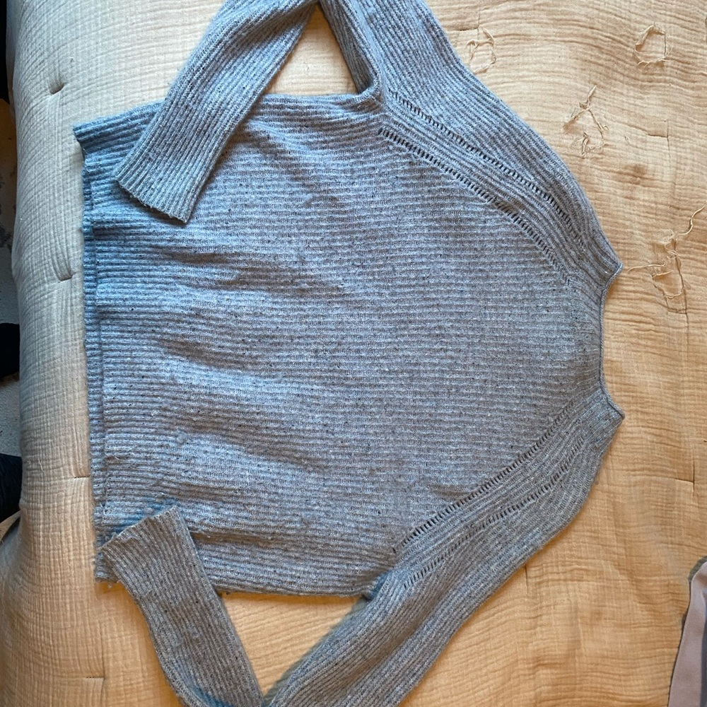 J.Crew Wool Blend Ribbed Roll Neck Sweater J6420 - Picture 3 of 4